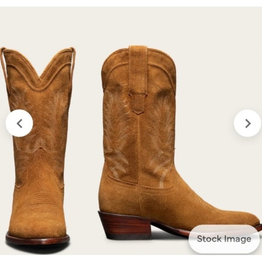 Tecovas Josie Sienna Suede Tan Ankle Western Country Cowgirl Boots 8.5 Boho
